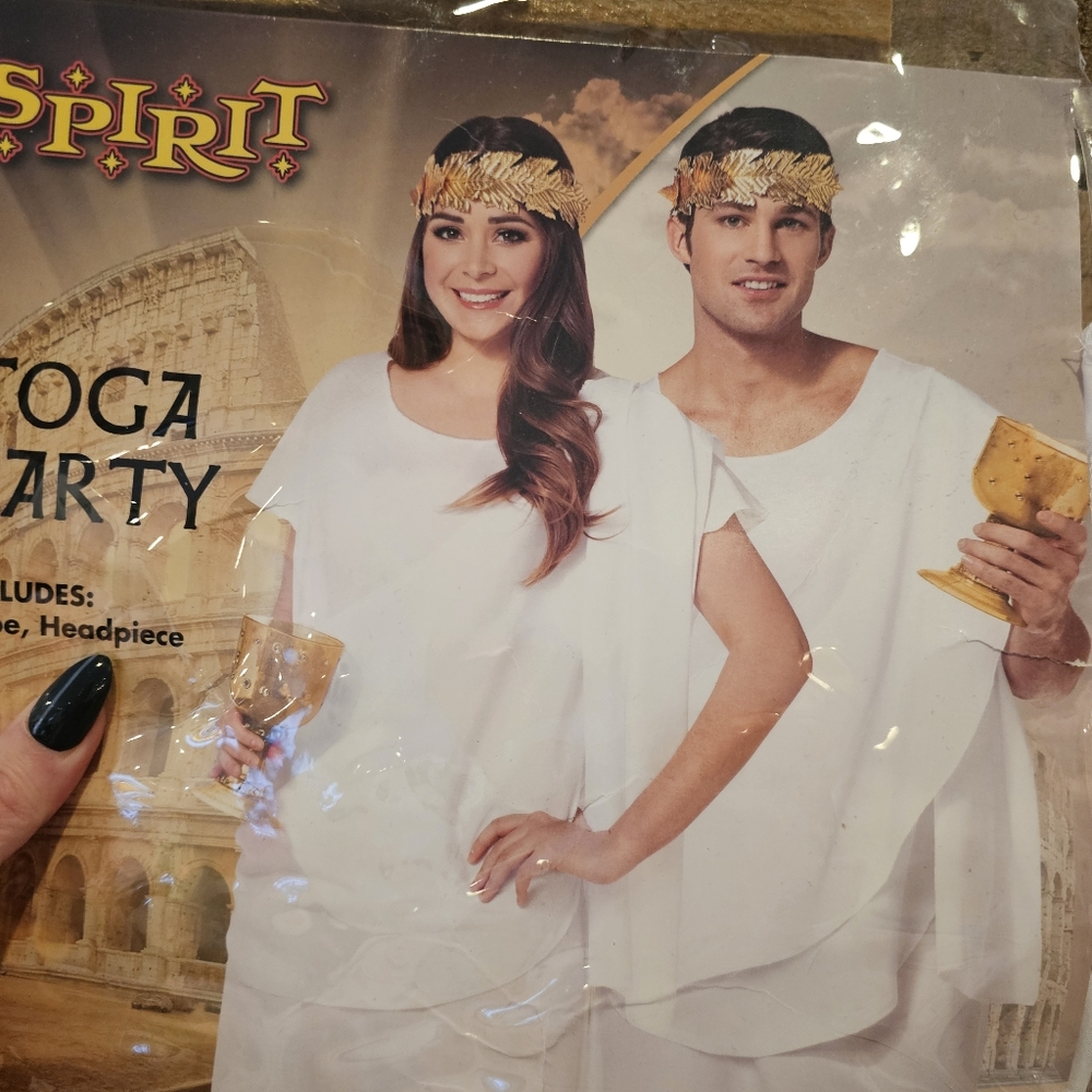 Spirit Halloween "Toga Party" - One Size Fits All Adult Costume - Picture 7 of 8
